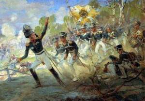 подвиг8 Н.C.Самокиш "Подвиг солдат Раевского под Салтыковкой", 1812 г